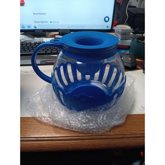micro pop Other - New in box Ecolution Micro-Pop 3 Quart Microwave Popcorn Popper - Blue